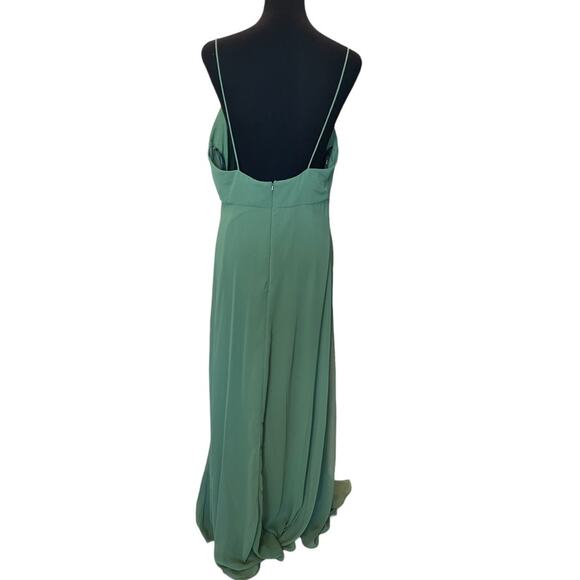 New ~ LOVELY ~ Square Neck Bridesmaid Dress 16R ~ Vineyard Green - Picture 3 of 8